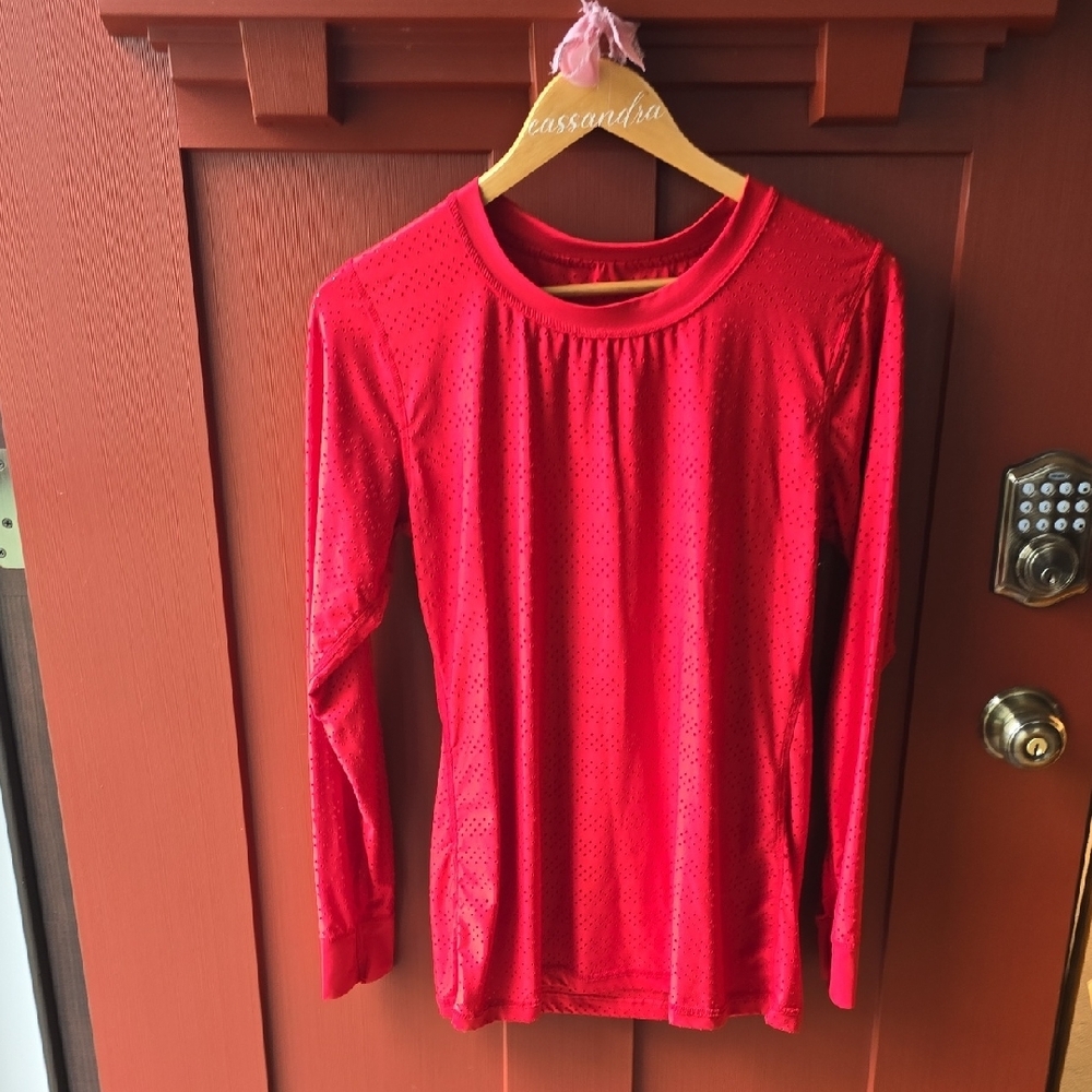ZYIA Red Long Sleeve Tee